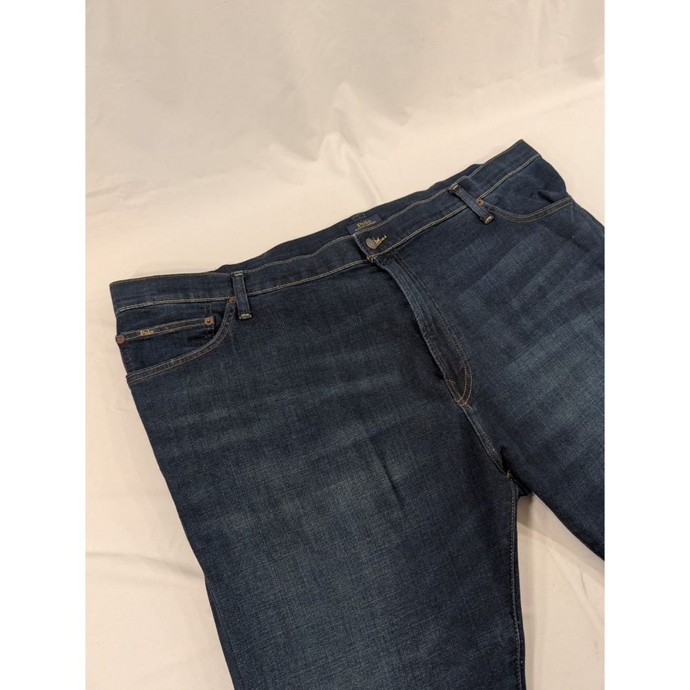 Polo Ralph Lauren Jeans Mens 48x29Blue Denim Hampton Relaxed Straight Fit Pants